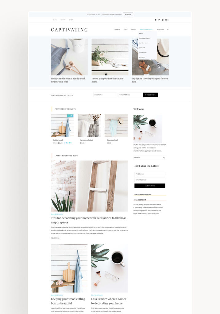 Captivating Theme
