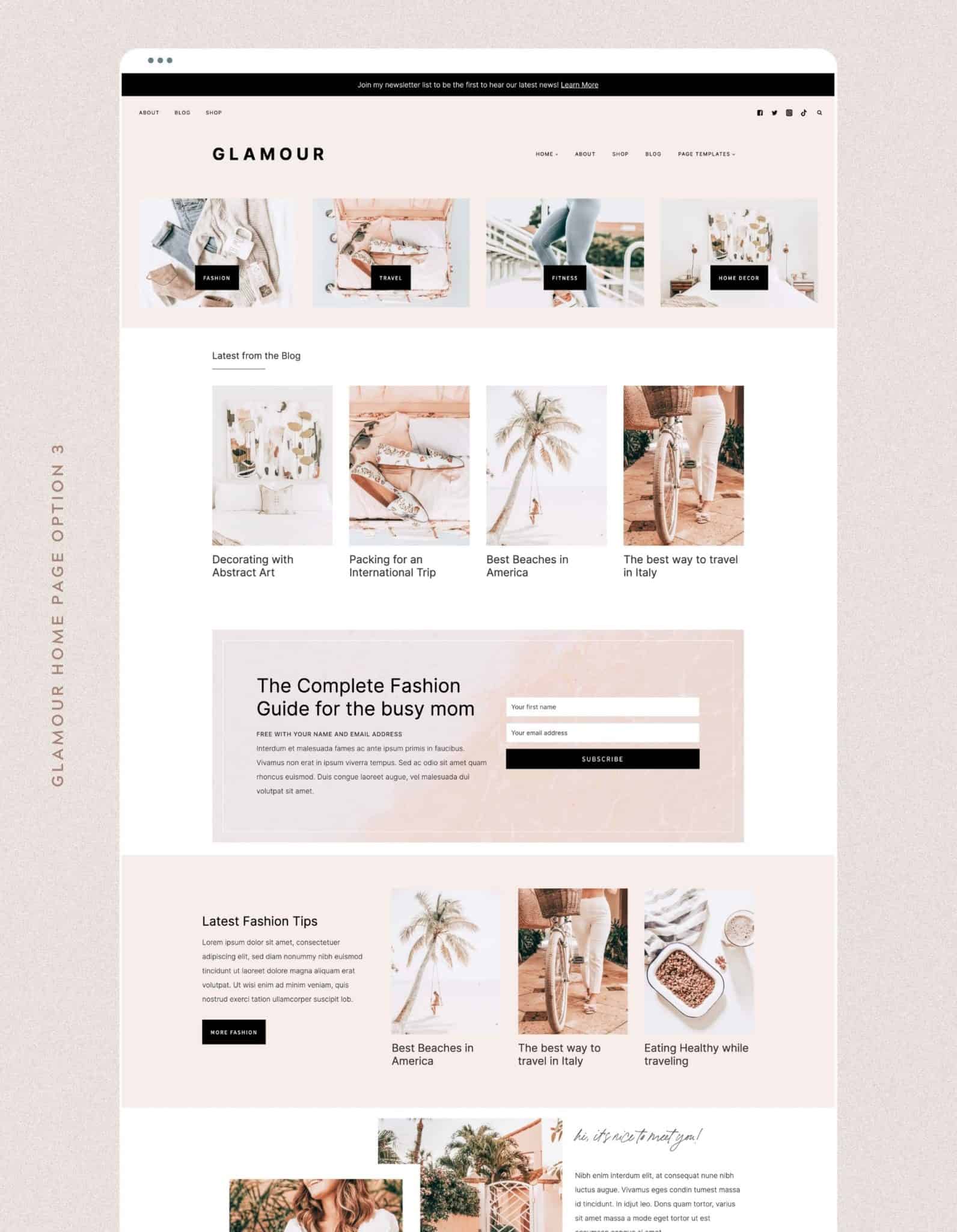 Affordable & Customizable Feminine WordPress Themes - Restored 316