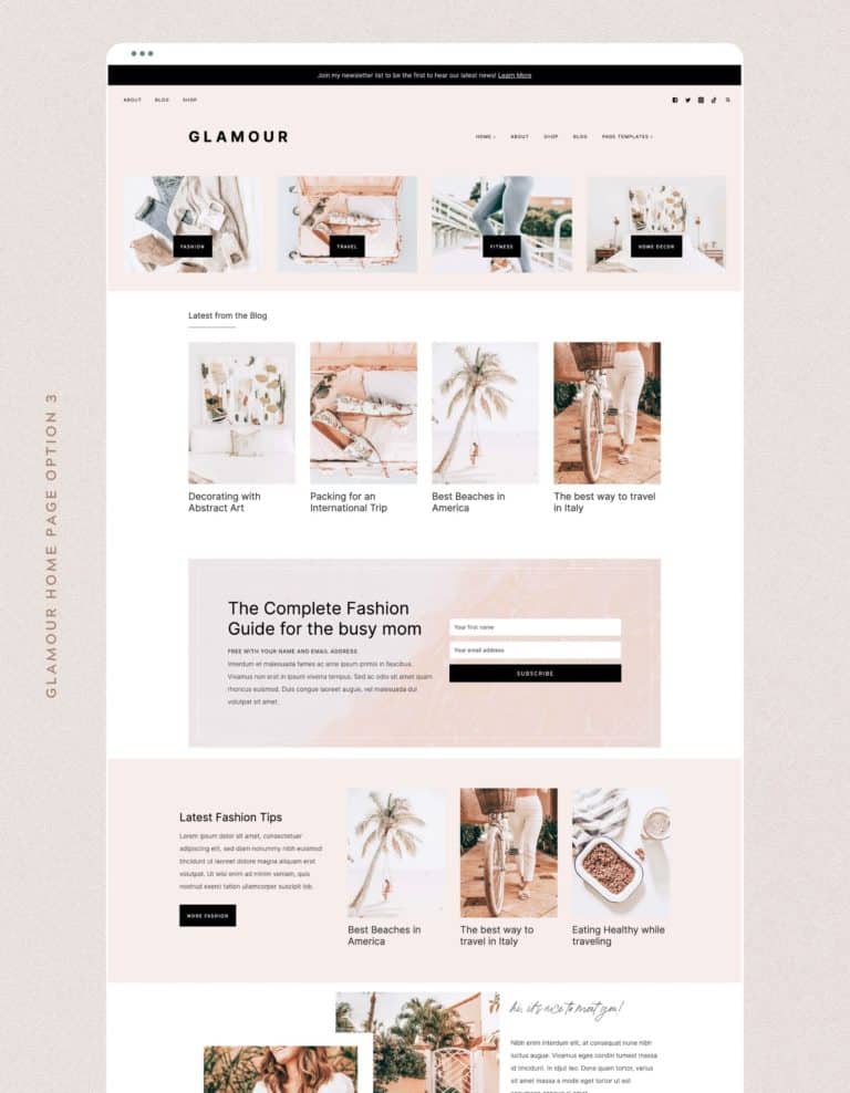 Affordable & Customizable Feminine WordPress Themes - Restored 316