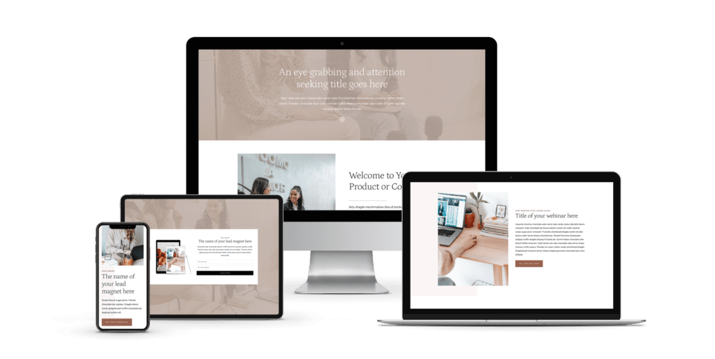 Feminine WordPress themes for female entrepreneurs - Olivia Funnel ...