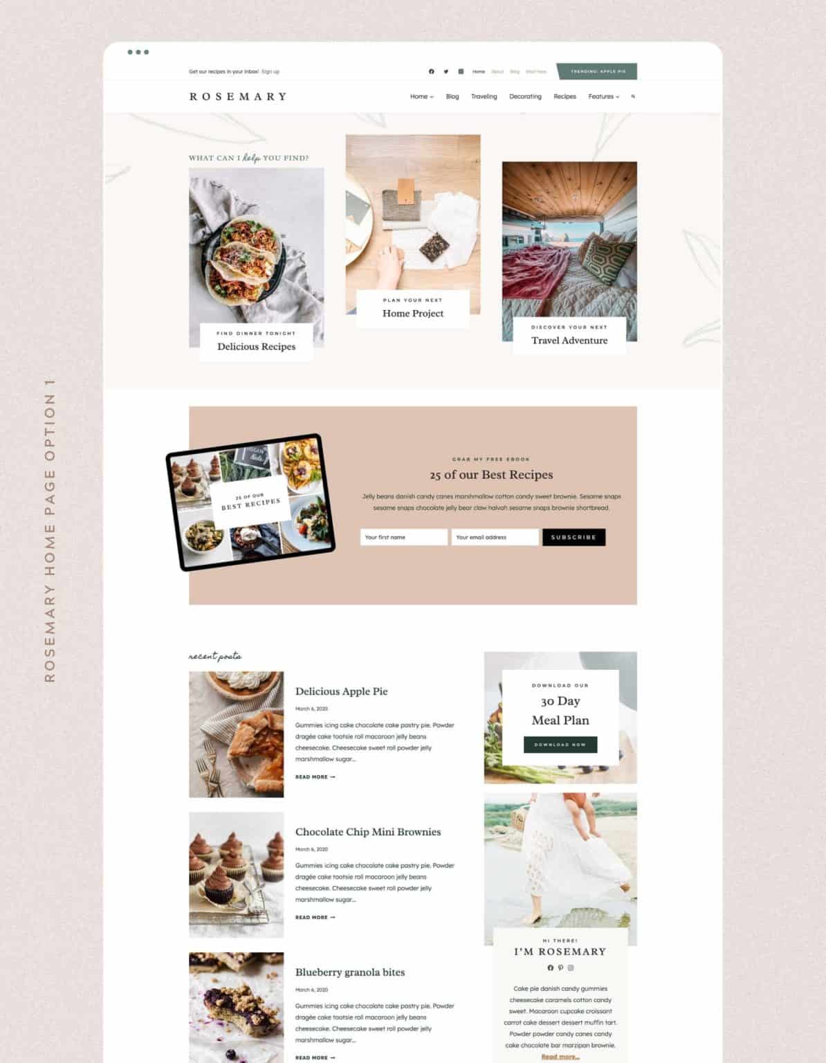 Affordable & Customizable Feminine WordPress Themes - Restored 316