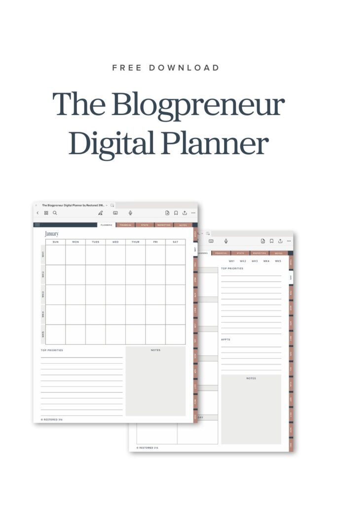 How to Get Started with Digital Planning + A Free Digital Planner
