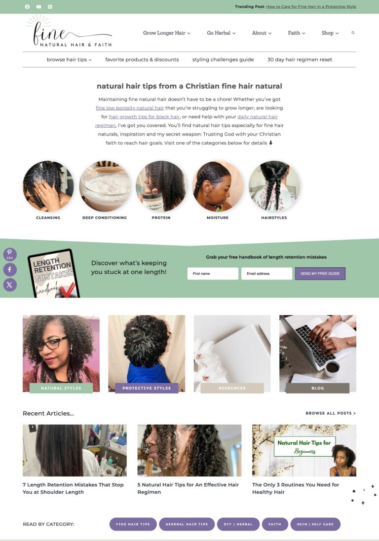 Fine Natural Hair and Faith