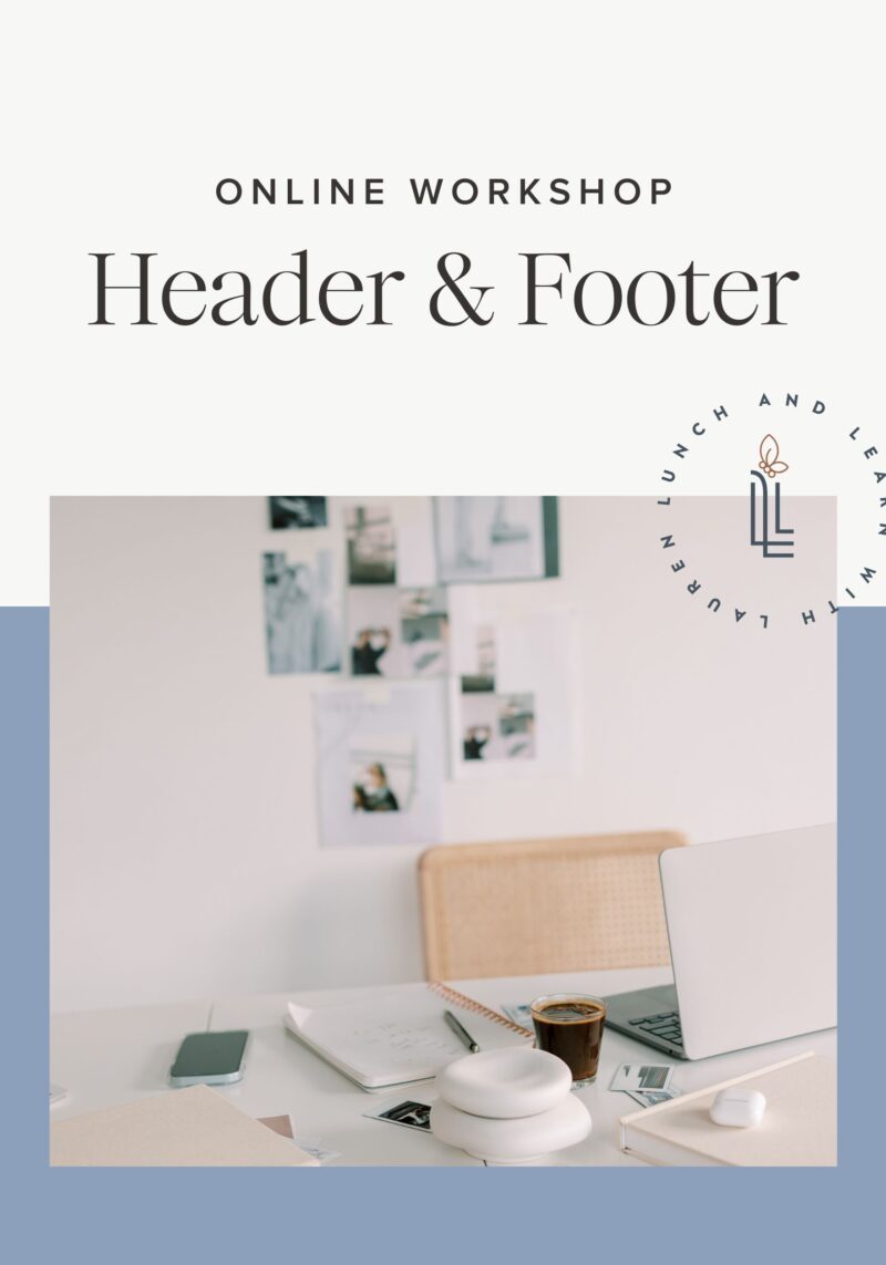 Kadence Header & Footer Workshop