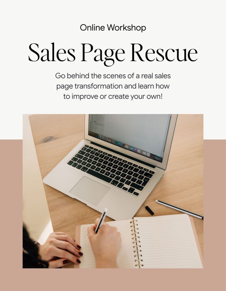 Sales Page Rescue