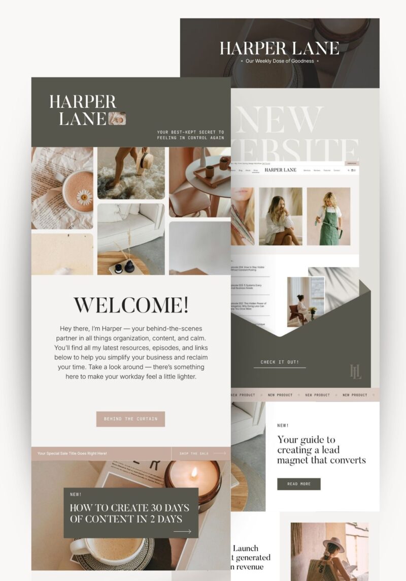 Harper Email Graphics