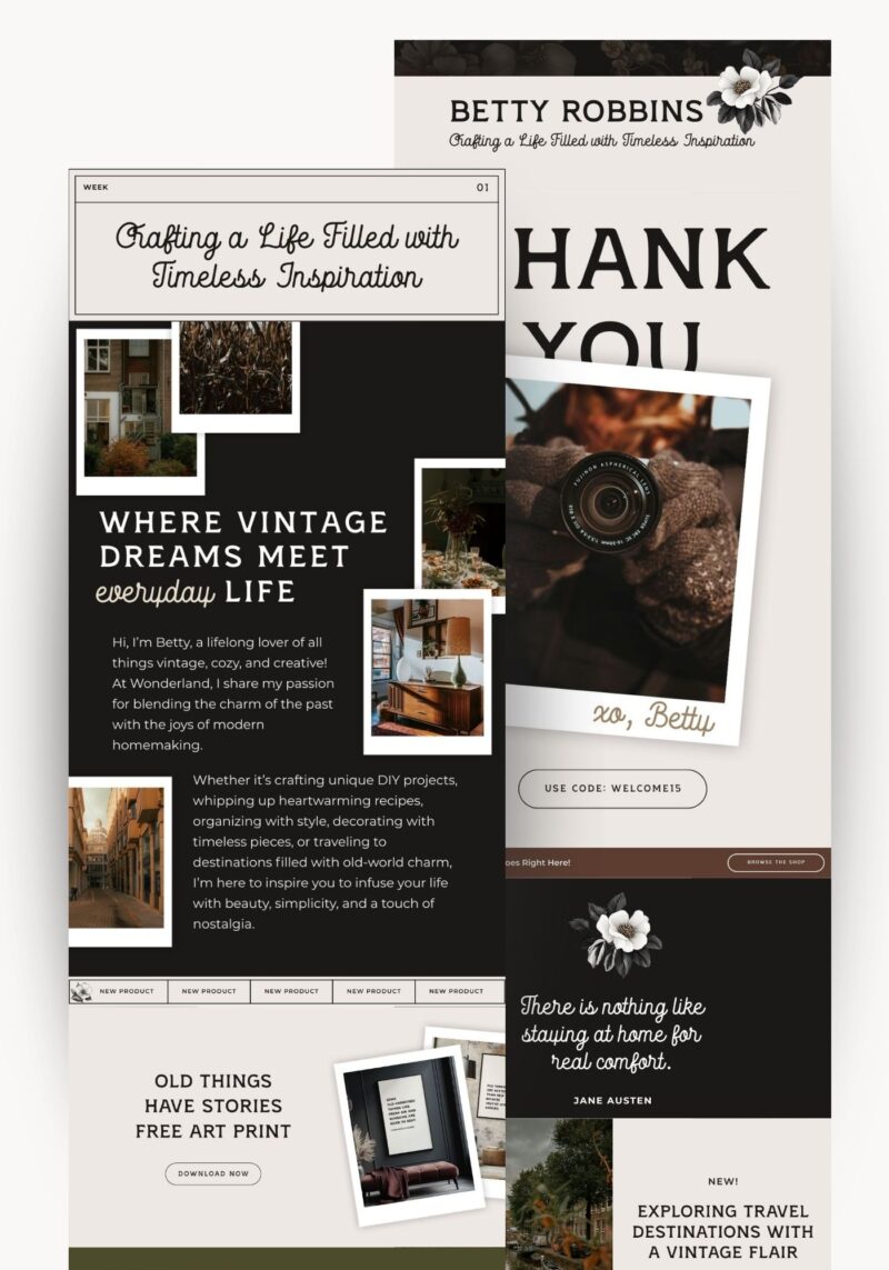 Wonderland Email Graphics